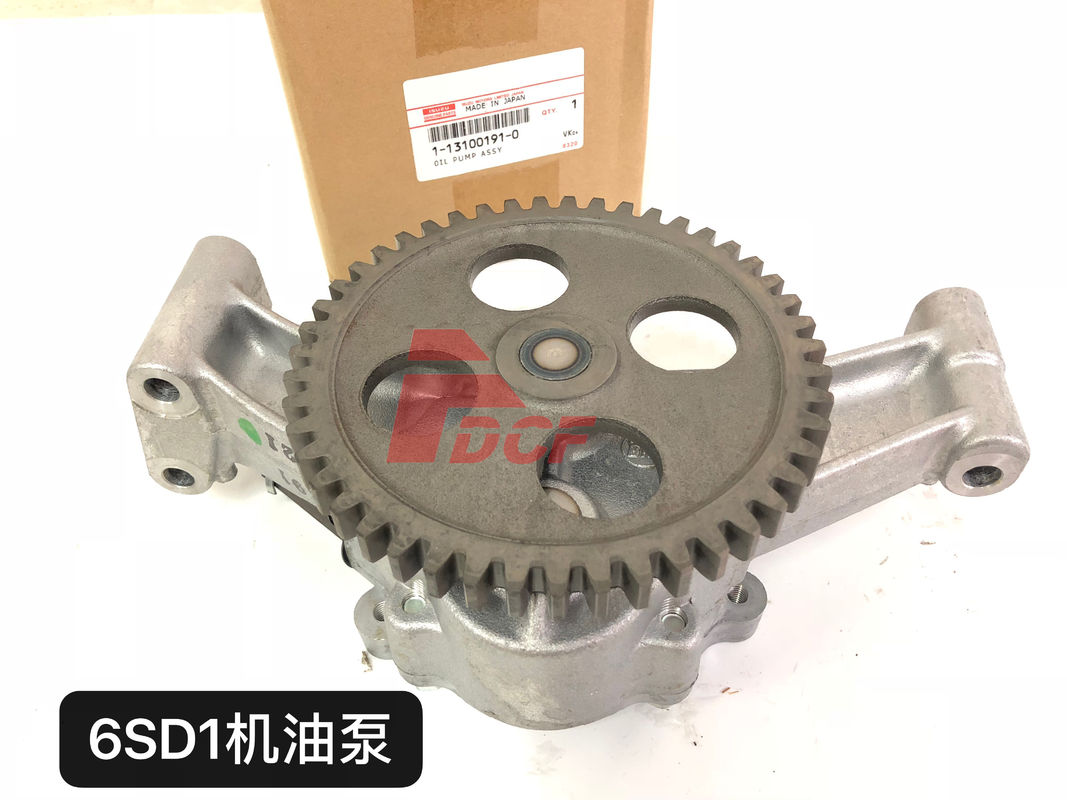 La pompe 1-13100191-2 de changement d'huile à moteur 6SD1 pour l'excavatrice d'Isuzu oublient des pièces de moteur